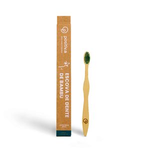 Escova de Dente de Bambu Infantil Verde