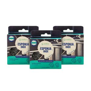 Trio Esponja Inox