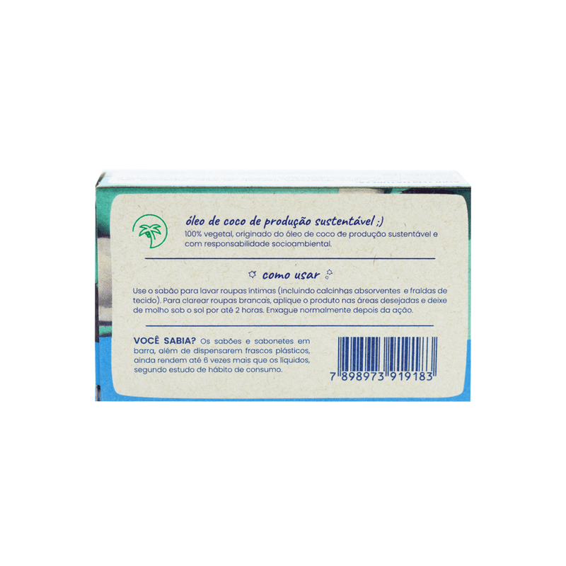 SABAO DE COCO EM BARRA 100G - VERSO - NOVO CARTUCHO