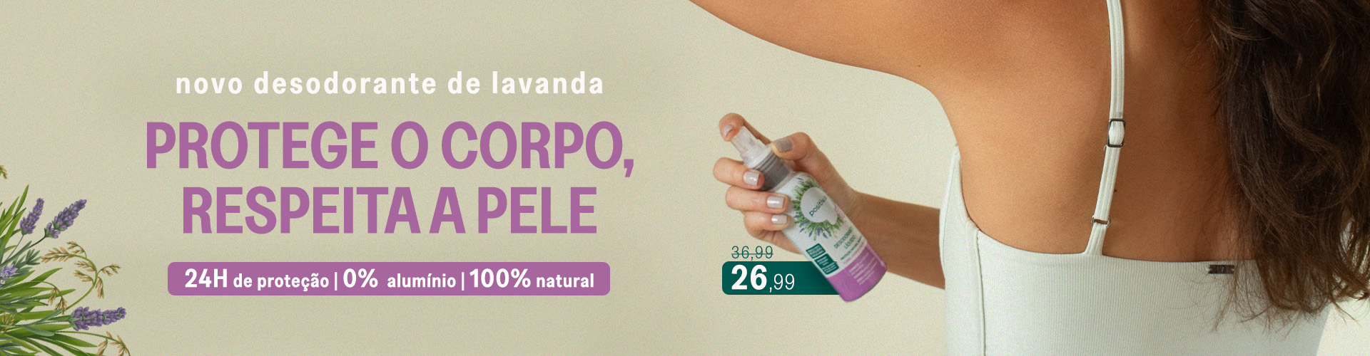 Lançamento Novo desodorante Floral + Black Friday 3ª semana (Capim-Limão)