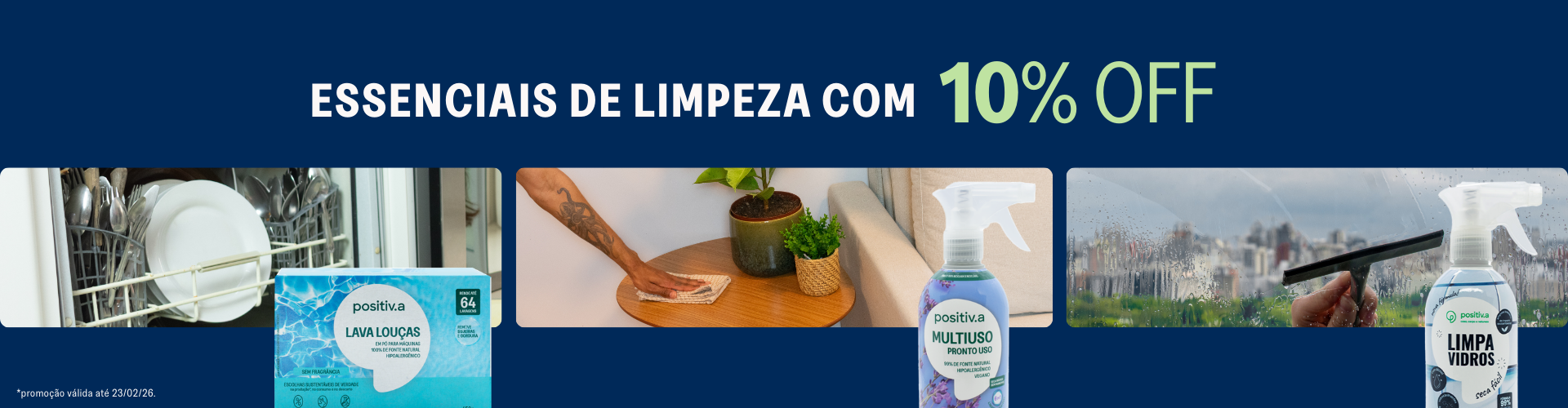 Volta a rotina com os essenciais de limpeza
