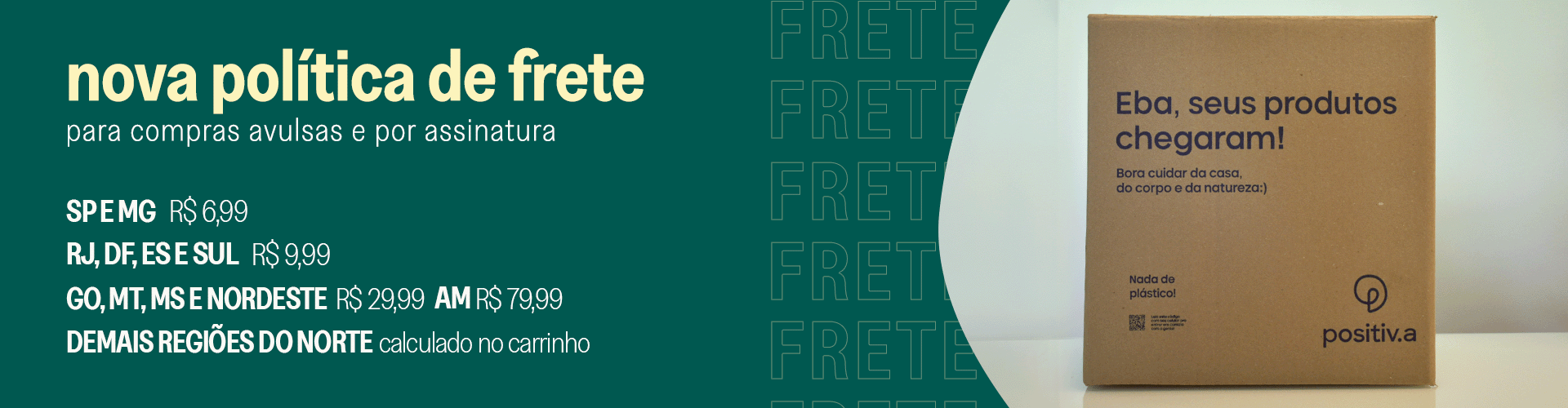 Nova Política de Frete 