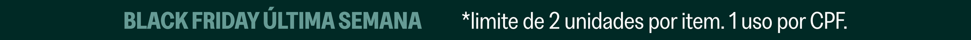 Black Friday 2025 (última semana)