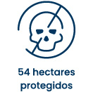 54 hectares protegidos